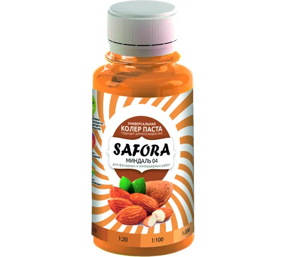 Колер-паста Safora 100 мл, Миндаль