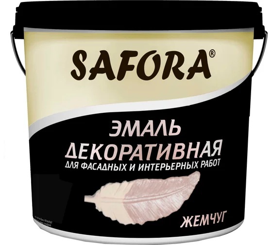Эмаль декоративная Safora 0.8 кг, Жемчуг