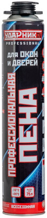 Пена монтажная профессиональная всесезонная Ударник WL-1,900 G75L