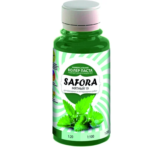 Колер-паста Safora 100 мл, Мятный